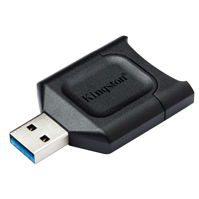 Kingston MobileLite Plus SD-kortinlukija, 3.2 Gen1 USB-A, UHS-II, musta