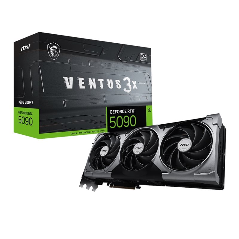 MSI GeForce RTX 5090 VENTUS 3X OC -näytönohjain, 32GB GDDR7