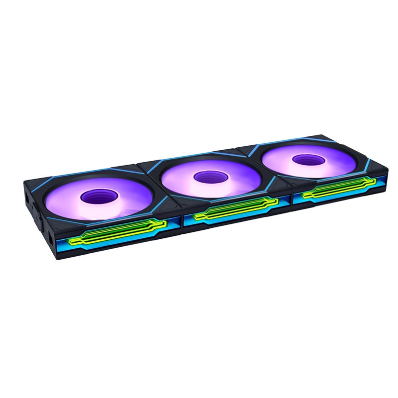 Lian Li UNI FAN SL-INF Wireless Reverse Blade - Triple Pack, 120mm PWM-laitetuuletin, musta