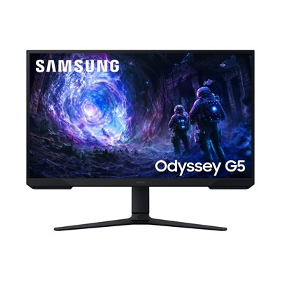 Samsung 27" Odyssey G5 G51F, 180Hz QHD-pelimonitori, musta