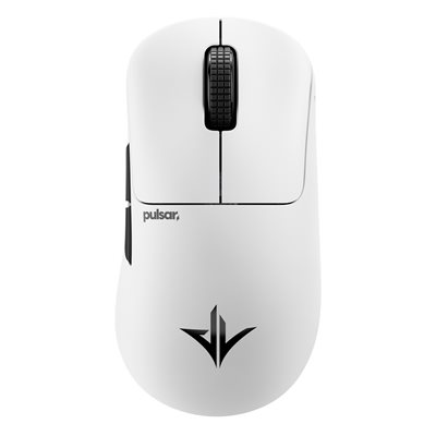 Pulsar Pro Series JV-X Medium, langaton pelihiiri, 32 000 DPI, valkoinen / musta