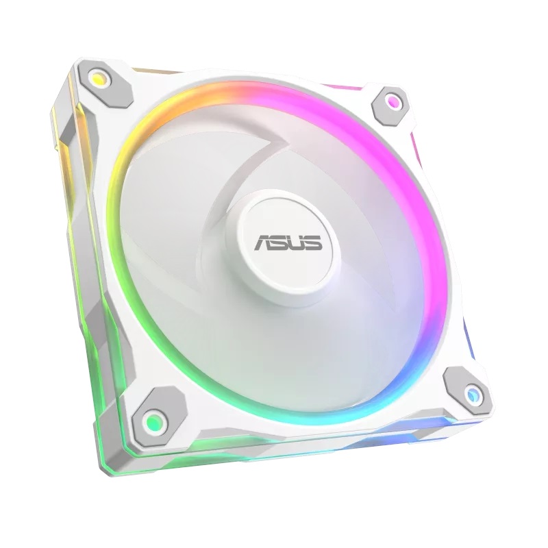 Asus Prime MR120 ARGB Reverse, 120mm PWM-laitetuuletin, valkoinen