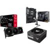 Asus TUF-RX9070XT-O16G-GAMING + TUF GAMING X870-PLUS WIFI + TUF-GAMING-1000G -tuotepaketti