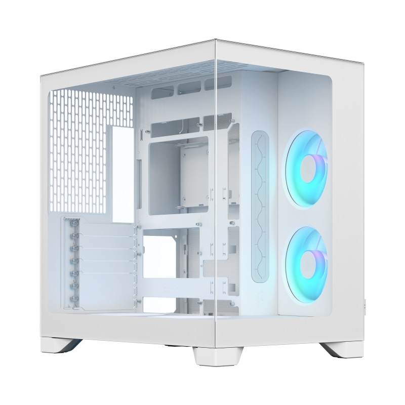 Fractal Design Pop 2 Vision White RGB, ikkunallinen miditornikotelo, valkoinen