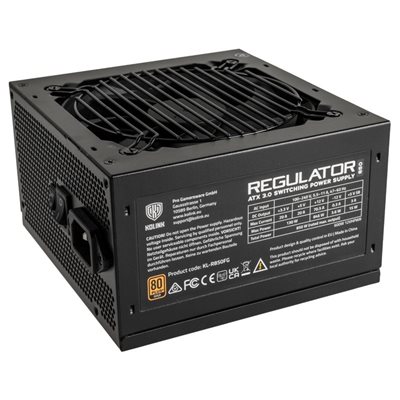Kolink (Outlet) 850W REGULATOR, ATX-virtalähde, PCIe 5.0, 80 Plus Gold, musta