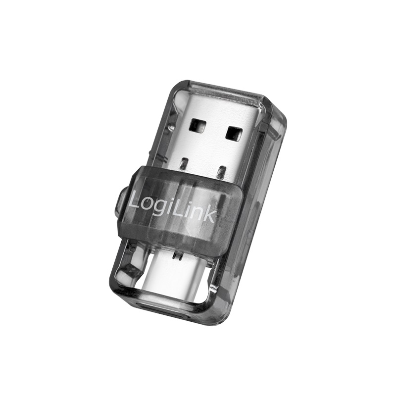 Logilink Bluetooth 5.0 -adapteri, USB-A+C, harmaa