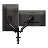 AOC (Outlet) 13-32" x2 Dual Desk Mount, näyttövarsi pöydälle kahdelle näytölle, musta