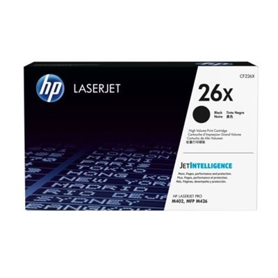 HP 26X, riittoisa laserväriainekasetti, musta, jopa 9000 sivua