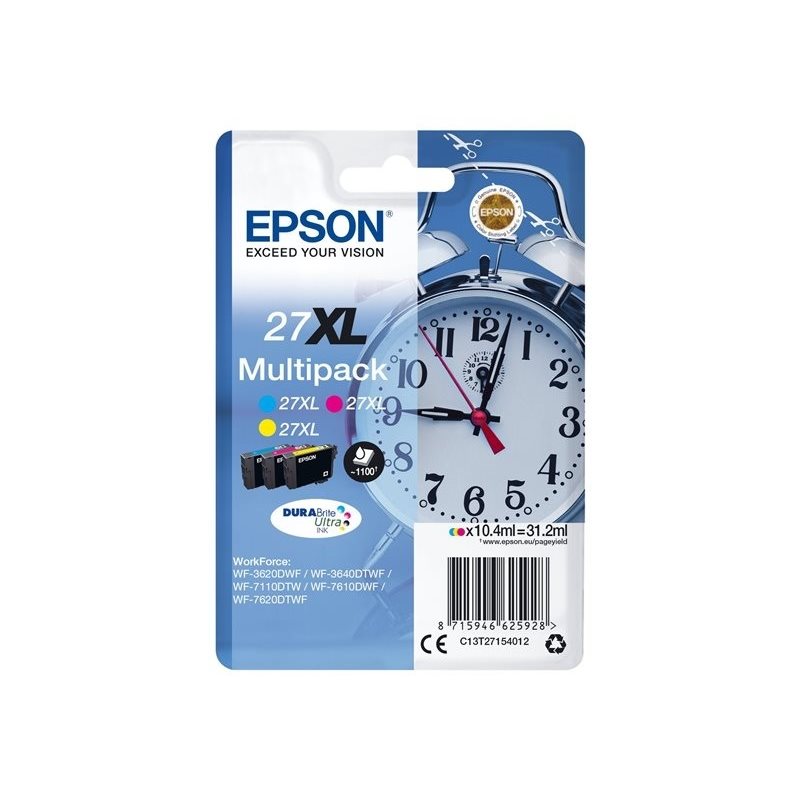 Epson 27XL DURABrite Ultra Alarm Clock -väriainekasetti, multipack (SEC)
