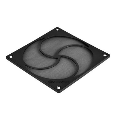 SilverStone FF125, 120mm HiFlow -pölysuodin, musta