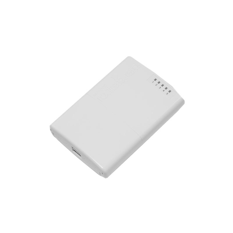MikroTik PowerBox, 5-porttinen Ethernet-reititin ulkokäyttöön, PoE, valkoinen