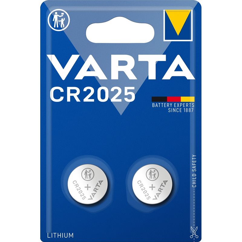 Varta CR2025 Lithium Coin 2 Pack (B)