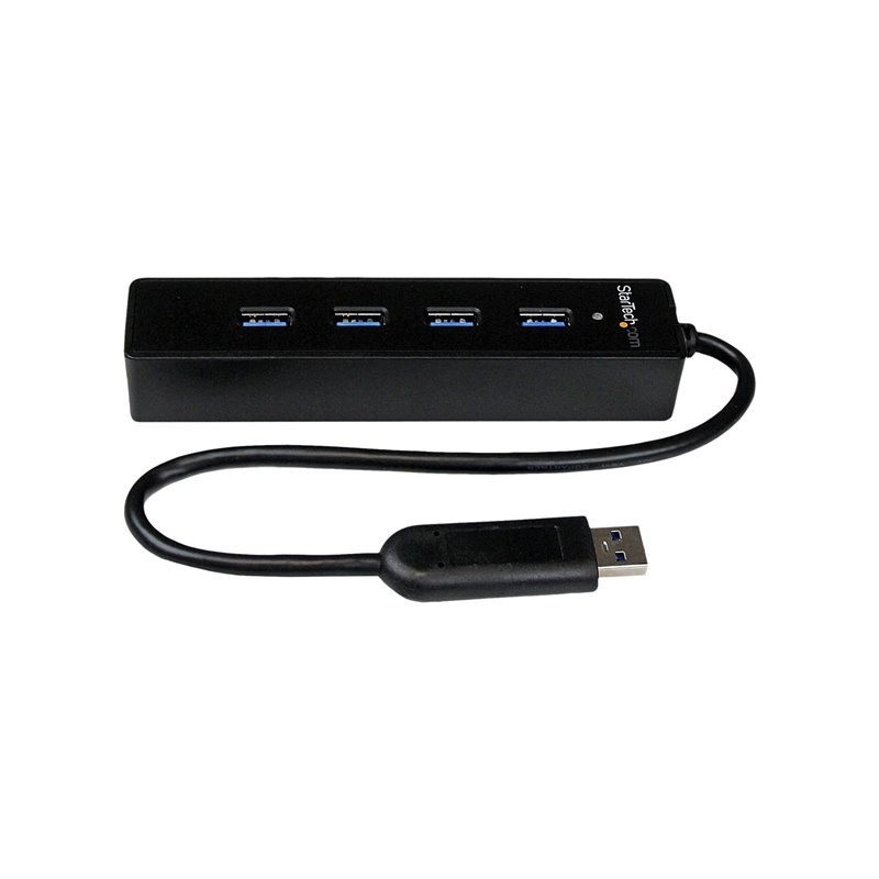 StarTech.com 3.2 Gen1 4-porttinen USB-A -hubi, musta