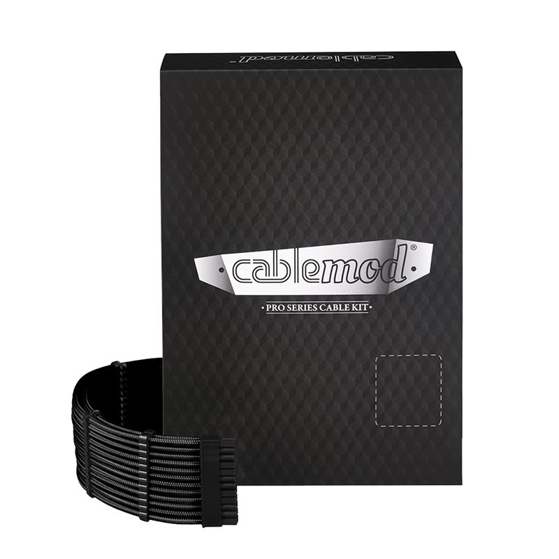 CableMod C-Series Pro ModMesh Sleeved 12VHPWR Cable Kit for Corsair RM Yellow Label / AXi / HXi (Black)