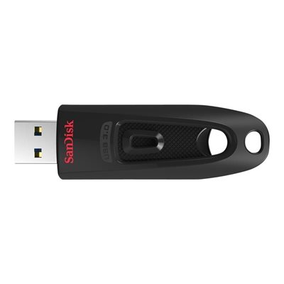Sandisk 128GB Ultra, 3.2 Gen1 USB-A -muistitikku, jopa 40/130 MB/s, musta