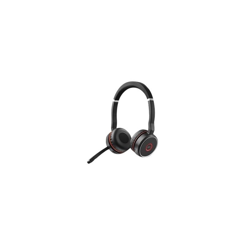 Jabra Evolve 75 SE MS Stereo, langattomat Bluetooth -kuulokkeet mikrofonillla, musta