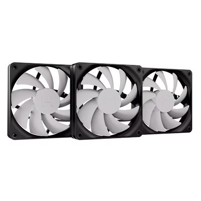 Hyte flow FA12 Triple Fan Pack, 120mm PWM-laitetuuletinsarja, harmaa/musta