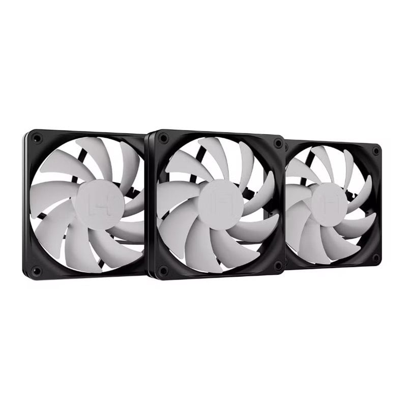 Hyte flow FA12 Triple Fan Pack, 120mm PWM-laitetuuletinsarja, harmaa/musta