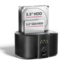 AXAGON Telakointiasema 2x 2.5/3.5" SATA III 6G -kiintolevyille, 3.2 Gen1 USB-C, musta