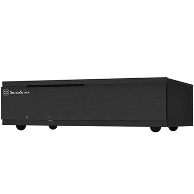 SilverStone Milo ML06-E Slim HTPC-kotelo, Mini-ITX, musta