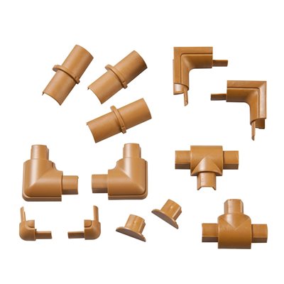 D-Line Adapterisetti 16x8mm, tammenvärinen