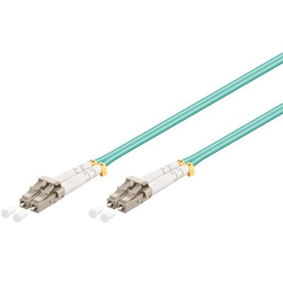 MicroConnect Optinen kuitukaapeli, LC -> LC, Multimode, Duplex, OM3, 150m, sininen