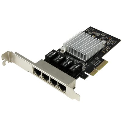 StarTech.com Gigabit Ethernet x4 RJ-45 -verkkokortti, PCIe x4