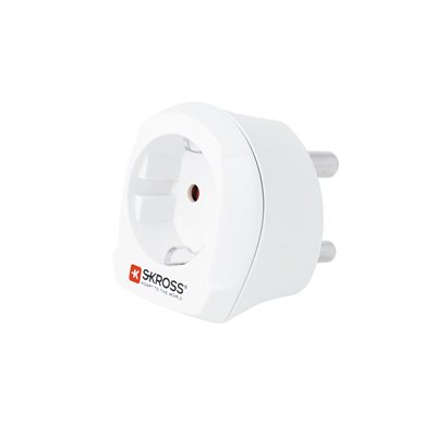 Skross Eurooppa -> Etelä-Afrikka -maa-adapteri, valkoinen