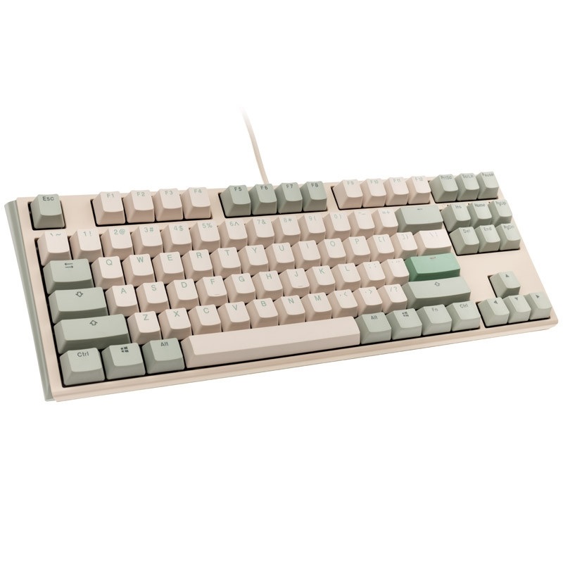 Ducky One 3 Matcha TKL, mekaaninen pelinäppäimistö, Cherry MX Red, US layout (Poistotuote! Norm. 119,90€)