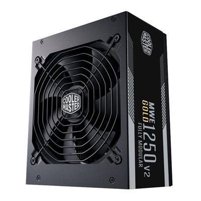 Cooler Master (Outlet) 1250W MWE Gold 1250 - V2, ATX-virtalähde, PCIe 5.0, 80 Plus Gold, musta