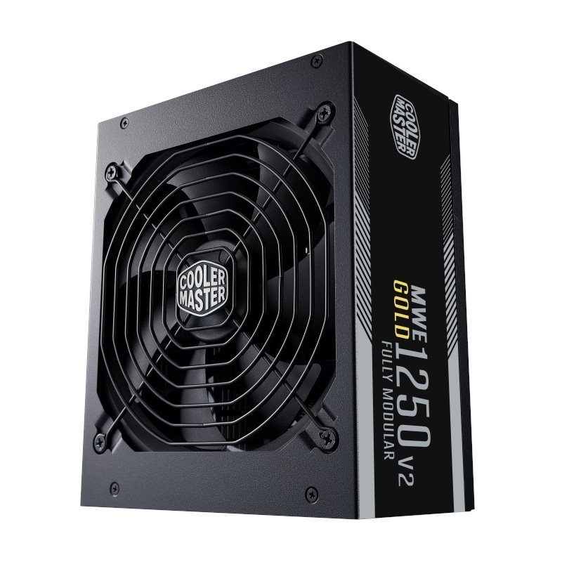 Cooler Master (Outlet) 1250W MWE Gold 1250 - V2, ATX-virtalähde, PCIe 5.0, 80 Plus Gold, musta