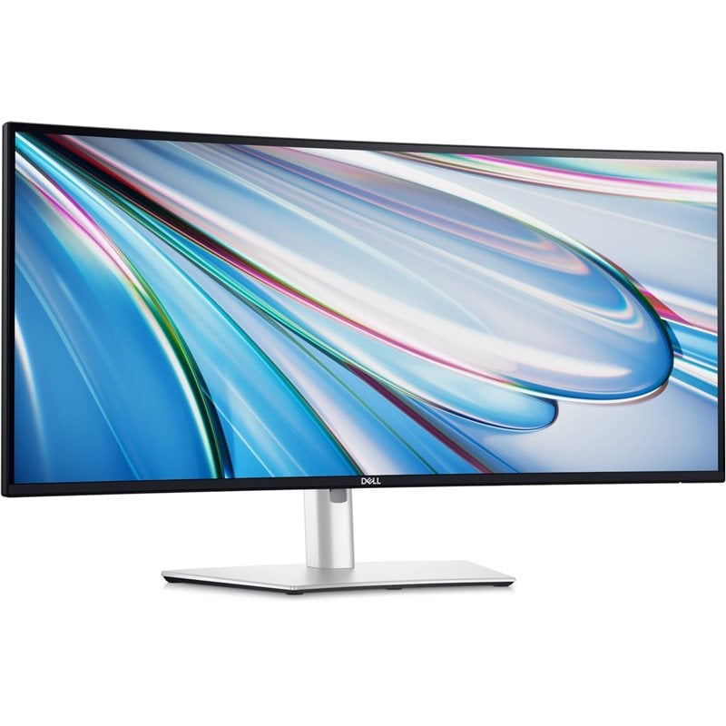 Dell 34" UltraSharp U3425WE, kaareva 120Hz WQHD-monitori, hopea/musta