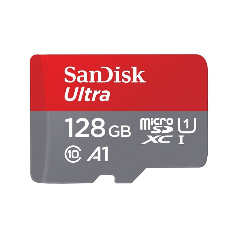 Sandisk 128GB Ultra, microSDXC -muistikortti, UHS-1 U1 A1, 140 MB/s