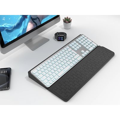 Deltaco Ergonominen ranne/näppäimistötuki, musta