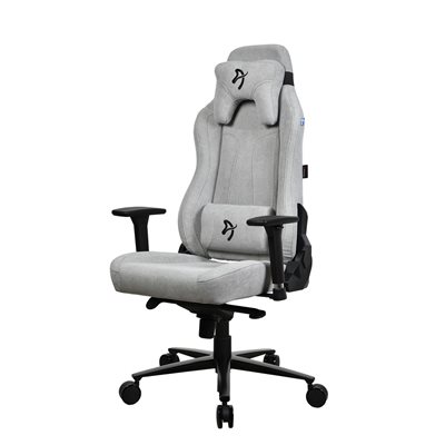 Arozzi Vernazza Gaming Chair Soft Fabric, kangasverhoiltu pelituoli, musta/vaaleanharmaa