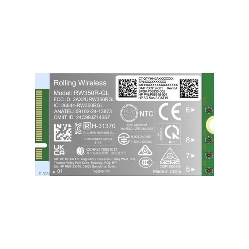 HP 5G Solution WWAN, sisäinen 5G -modeemi, M.2 -kortti