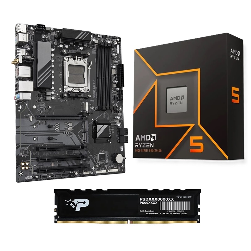 Gigabyte B650 UD AX + 9600X + 16GB DDR5 -tuotepaketti