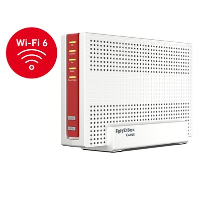 FRITZ! Box 6690 Cable Edition, Dual Band AX6000 Wi‑Fi 6 -kaapelimodeemi/reititin, 802.11ax, valkoinen