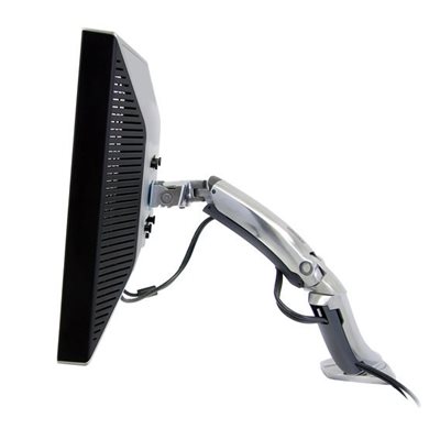 Ergotron ≤30" MX Desk Mount Arm, -pöytäteline näytölle, hopea
