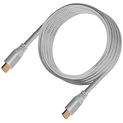 SilverStone HDMI 2.0 -kaapeli, 19-pin uros -> 19-pin uros, 1.8m, harmaa