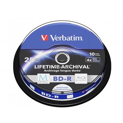 Verbatim M-Disc BD-R 25GB, 4x, spindle, 10kpl
