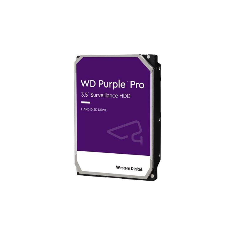 Western Digital 12TB WD Purple Pro, sisäinen 3.5" kiintolevy, SATA III, 7200 rpm, 256MB