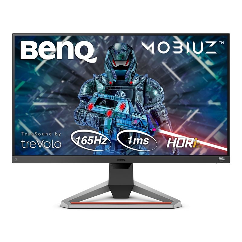 BenQ 27” MOBIUZ EX2710S, 165Hz Full HD-pelimonitori, musta/harmaa/punainen