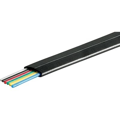 Deltaco Modulaarikaapeli 6P, kerä, 100m, musta