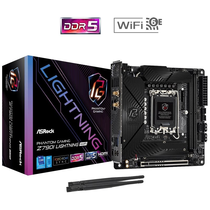 ASRock Z790I Lightning WiFi, Mini-ITX -emolevy