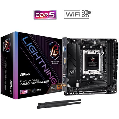 ASRock A620I Lightning WiFi, Mini-ITX -emolevy