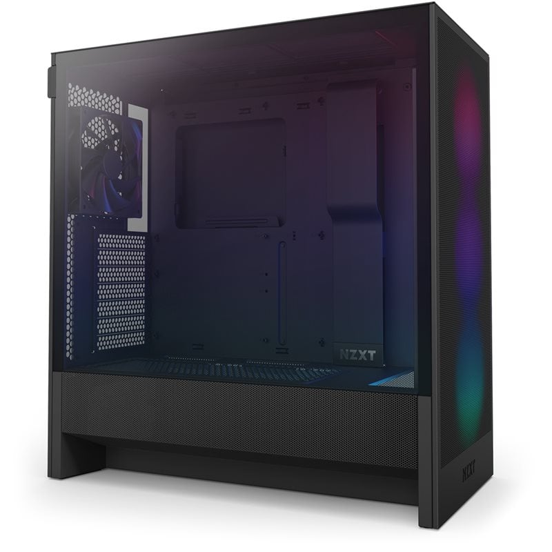 NZXT H5 Flow RGB (2024) - Black, ikkunallinen miditornikotelo, musta