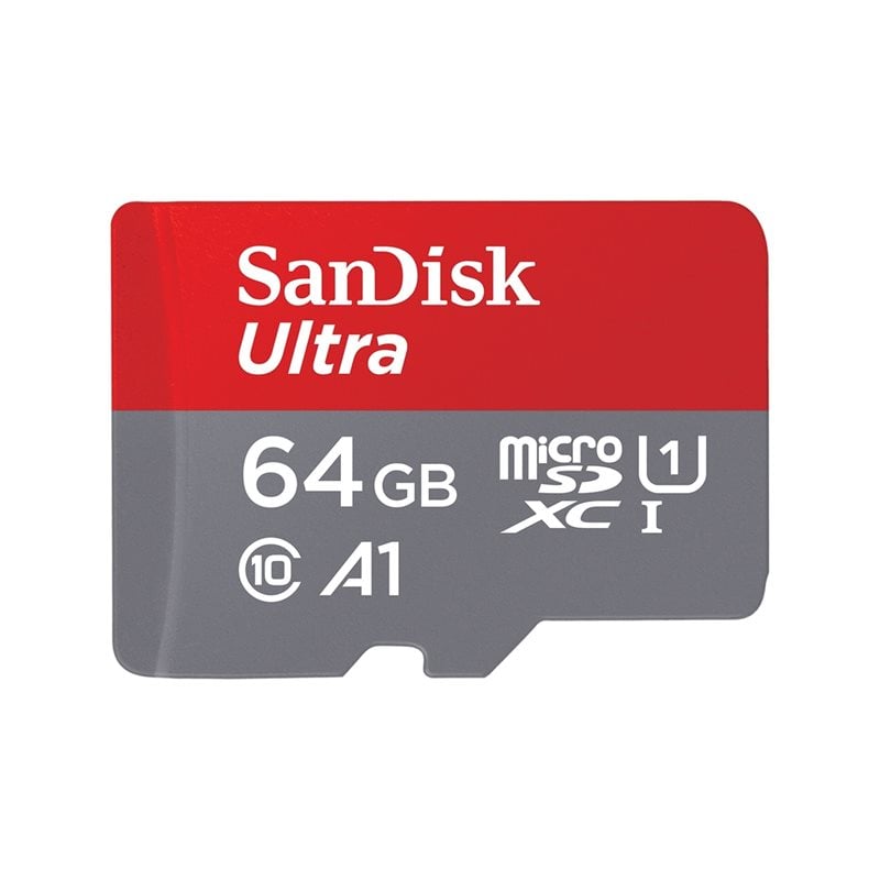 Sandisk 64GB Ultra, microSDXC -muistikortti, UHS-I U1 A1, 140 MB/s