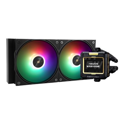 Thermalright Frozen Warframe 240 BLACK ARGB, 240mm AIO-nestejäähdytysratkaisu prosessorille, musta
