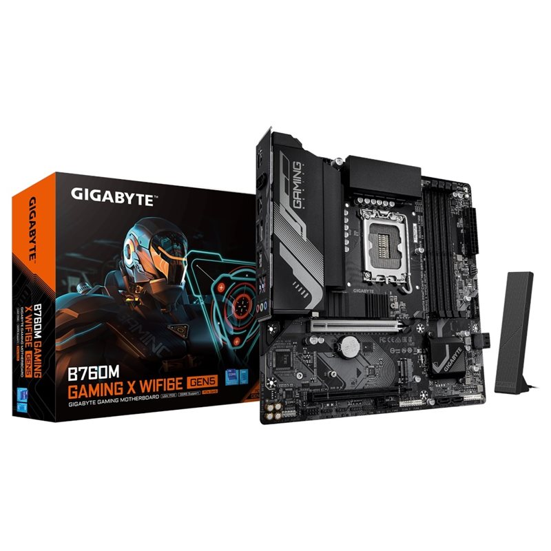 Gigabyte B760M GAMING X WIFI6E GEN5, mATX-emolevy